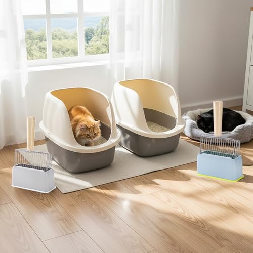 2 Pack Fast Sifting Cat Litter Scoop with Stand