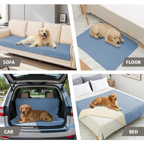 Waterproof Pet Bed Cover Anti (30x90 Inch (Pack of 1) / Lightblue)