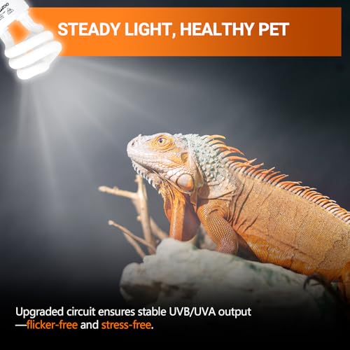 UVB Light for Desert Reptile 2 Pack (10.0 15W)