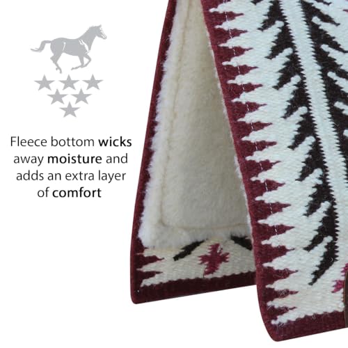 Ventana Western Saddle Pad (Cranberry / 33x38)