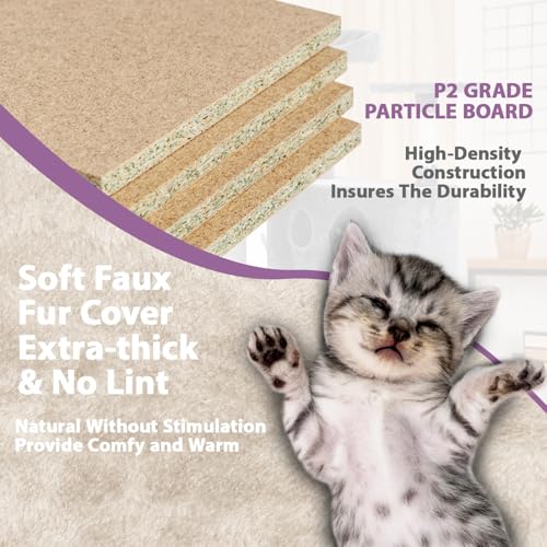 70 Inches Cat Tower for Indoor Cats Multi (70 in / Beige)