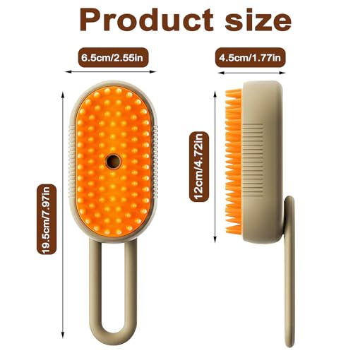 2026 New 4 in 1 Cat Steam Brush for Shedding