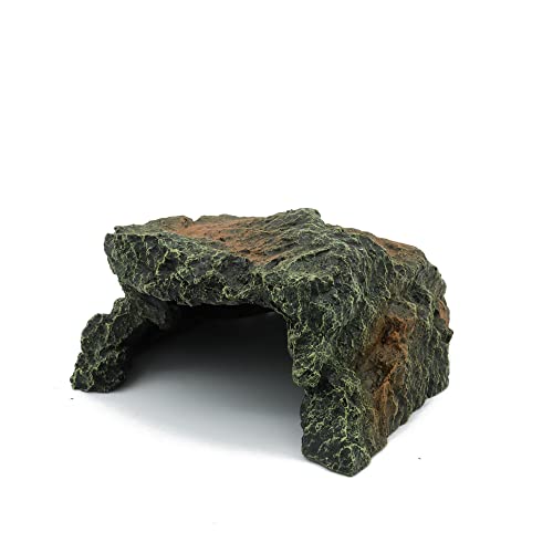 Reptile Rock Hide Cave Aquarium Habitat Decor Tortoise Hideout