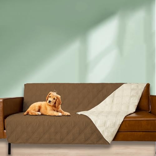Waterproof Dog Bed Cover Pet Blanket with Anti (68x82 Inch (Pack of 1) / Camel)