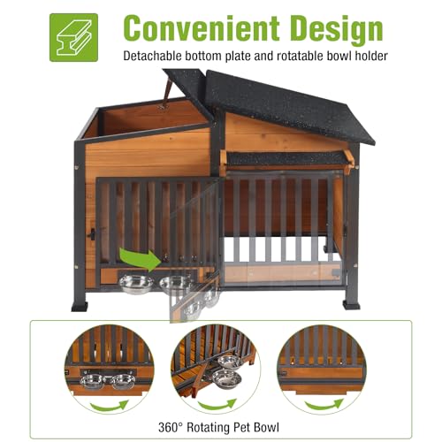 Dog House Outdoor Dog Kennel with Chew