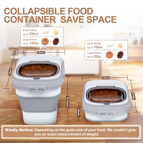 Dog Food Storage Container Small (Grey / Small)
