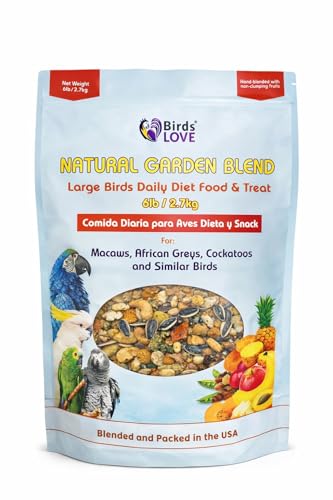 All Natural Garden Blend Bird Food for Parrots 6lb (6 Pound (Pack of 1))