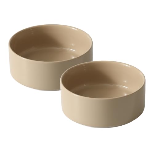 Cat Bowls Set of Two (Greige)
