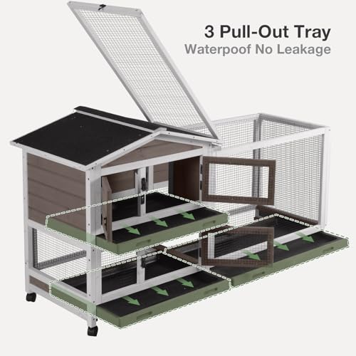2 Story Indoor Rabbit Hutch with Chew