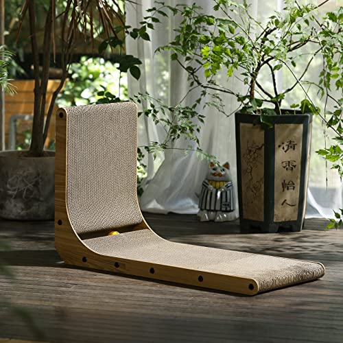 Cat Scratcher (1 Pack 26.8 in Wood Color)