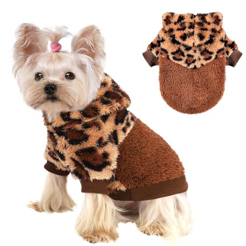 Dog Sweaters for Small Dogs (X-Small (Chest 12.2 in) / Brown)