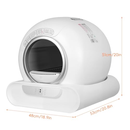Self Cleaning Cat Litter Box (White / US Plug)