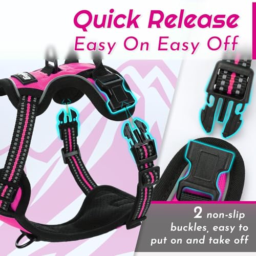 Dog Harness for Small Dogs (X-Small / Rose Red)