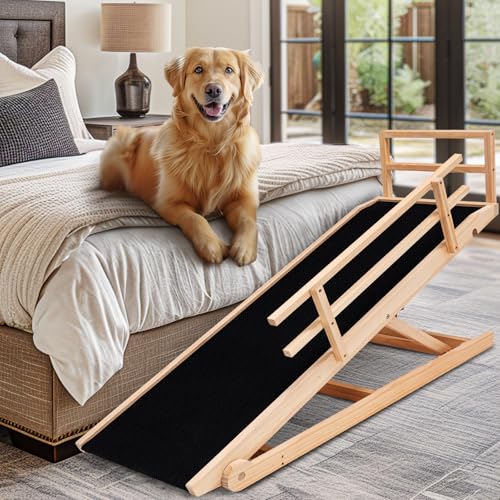 Dog Ramp for Bed & Couch (Wood / XL-for 31.4''H Bed)