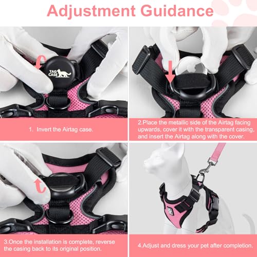 Cat Harness and Leash for Walking (XS / Pink)