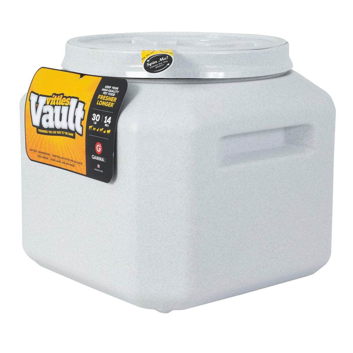 Vittles Vault Airtight Pet Food Storage Container + Scoop (30 Pounds)