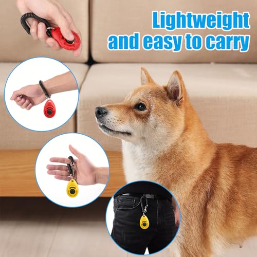 Dog Clicker for Training (Red and Yellow)