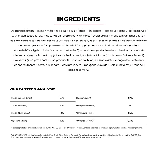 Sensitivities Small Bites Salmon Dry Dog Food (6 Pound (Pack of 1))