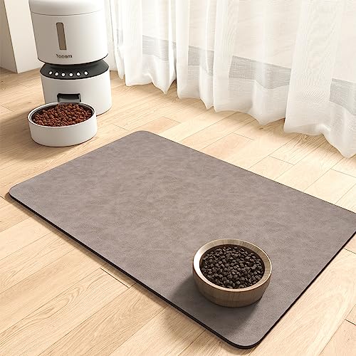 Absorbent Pet Feeding Mat (BROWN / 23"x34")