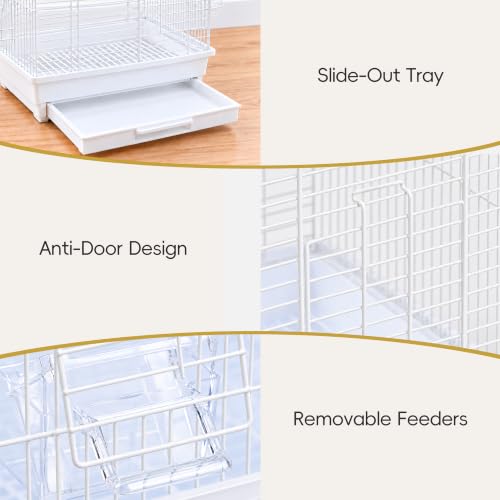 Small Bird Cage (14.5"L x 13.3"W x 16.5"H)