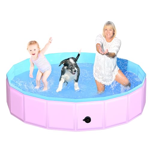 2025 Updated Foldable Dog Pool (71" / Updated-pink)