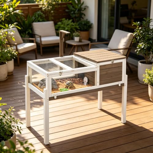 Tortoise Habitat with Detachable Legs (37.2"L x 22.8"W x 32.3"H)