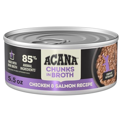 Chunks Wet Cat Food Kitten Recipe 5.5oz Cans (5.5 Ounce (Pack of 6))