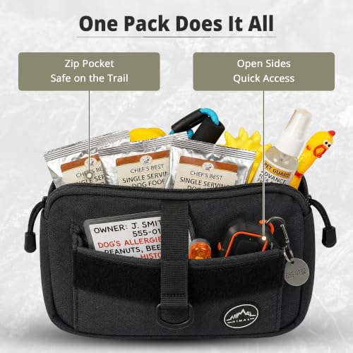 Dog Backpack & Saddle Bag (Black)