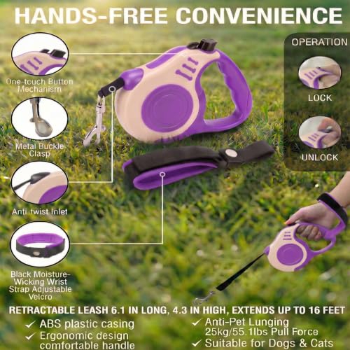 Escape Proof Cat Harness and Leash Set (Purple / S)