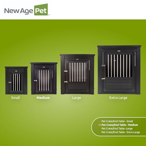 ECOFLEX® Medium Furniture Style Dog Crate & End Table (Black / 29.5"L x 21.1"W x 25.2"H)