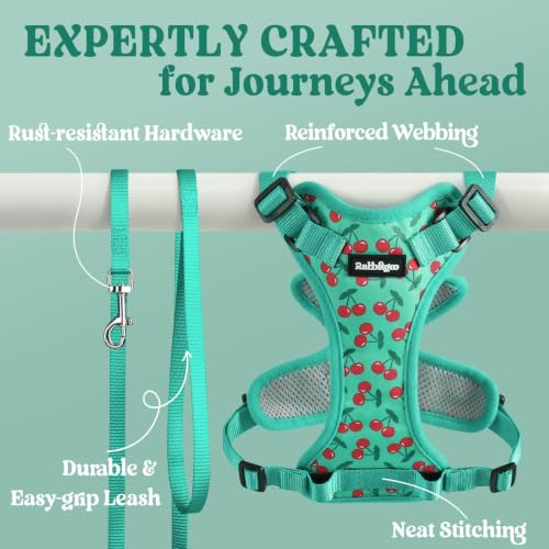 Cat Harness and Leash Set (M / Cherry Grove)