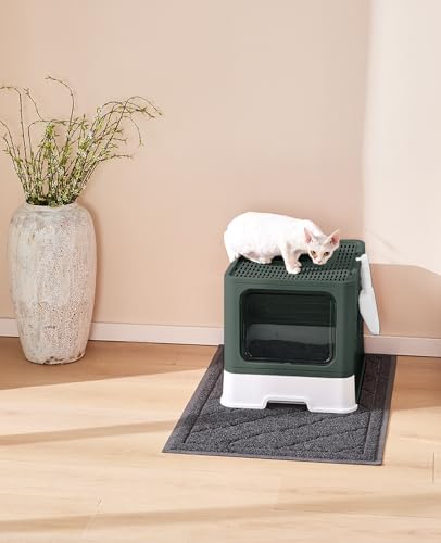 Cat Litter Box with X (Upgrade Olive Green)