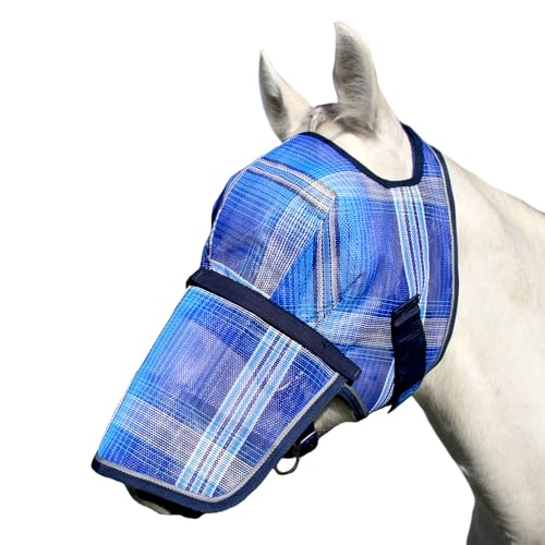 Kensington Signature Fly Mask w (XL (Large Horse) / 181-Kentucky Blue)
