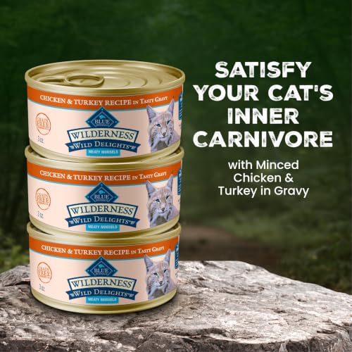 Wilderness Chicken & Turkey Wet Cat Food (3 Ounce (Pack of 24))