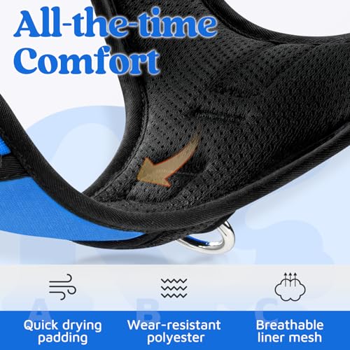 Dog Harness Medium Sized (Blue / Medium)