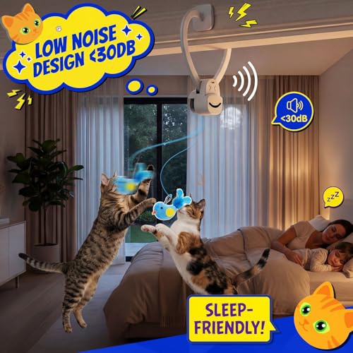 Interactive Doorway Cat Toy (White)