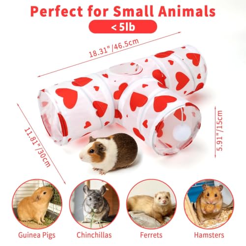 Guinea Pig Tunnel Hideout 3 (Heart)