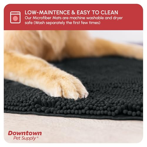Dog Mud Mat 36" x 26" Charcoal (36" x 26" / Charcoal)
