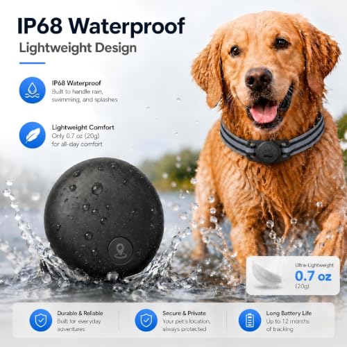 GPS Tracker for Dogs (Black)