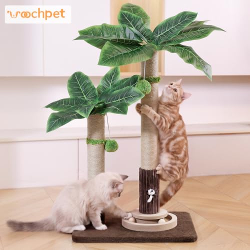 2Cat Posts with Cat Toys (37.8-Green / 37.8in)