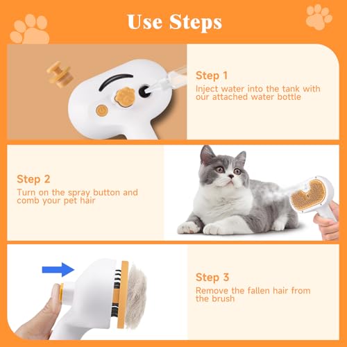 Pet Steam Brush for Dog & Cat (120ML)