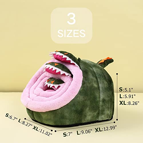 Hedgehog Rat Bed Guinea Pig House Hamster Supplies Chinchilla Cage Ferret Rat Gerbil (S / 3-Crocodile)