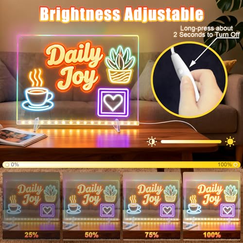 Led Note Board with Colors (White)