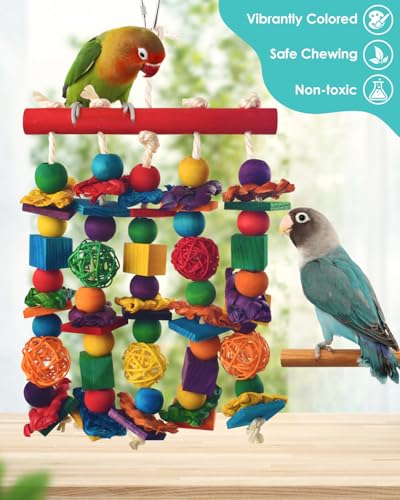Bird Toys 3PCS Parrot Foraging Hanging Toy (3 PCS)