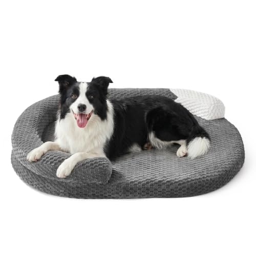 Orthopedic Dog Beds Large Sized Dog (Dark grey / L(36"x 27"x 6"))