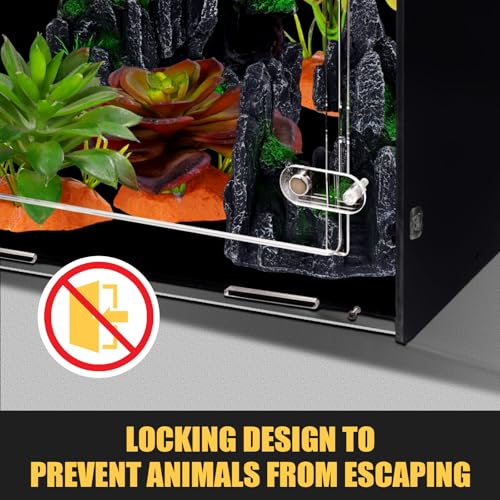 8x8x12 PVC Reptile Enclosure for Crested Reptile (8"8"12")