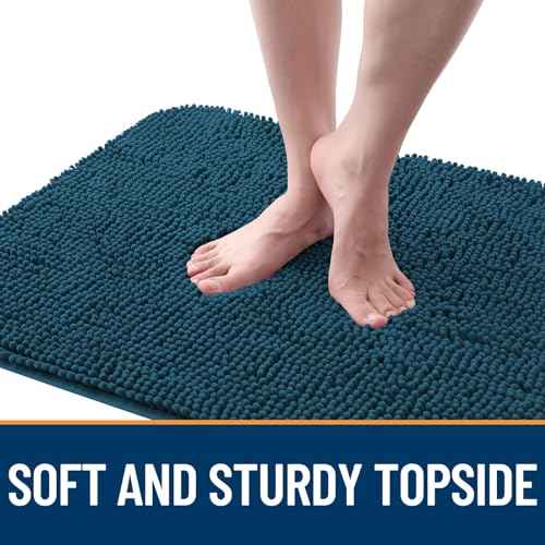 Dog Door Mat for Muddy Paws 35x24 (Atlantic Blue / 35" X 24")