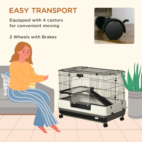 26" Small Animal Cage with Wheels (31.5"L x 20.8"W x 26.0"H)