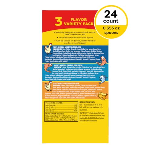 Lickable Spoons Wet Cat Treats (24 Count (Pack of 1))