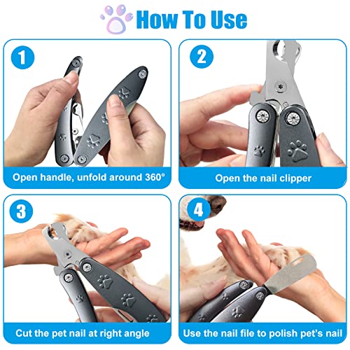 Heavy‑Duty Dog Nail Clipper for Large Dogs with Thick Nails